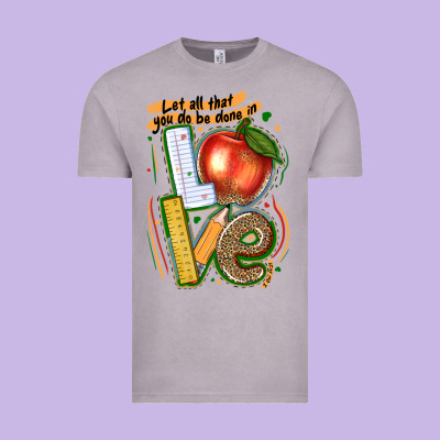Let All That You Do Be Done In Love Vintage Tee Designed By Texasbilliewilder