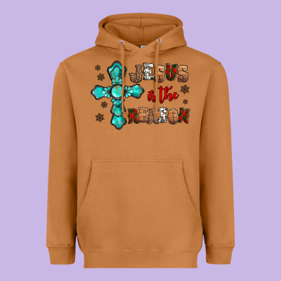 Jesus Is The Reason For This Season Christmas Heavyweight Hoodie Designed By Jasminsmagicworld