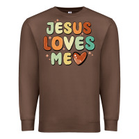 Chestnut jesus loves me Premium Sweatshirt - MaliasSmallBusiness