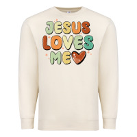 Sandshell jesus loves me Premium Sweatshirt - MaliasSmallBusiness