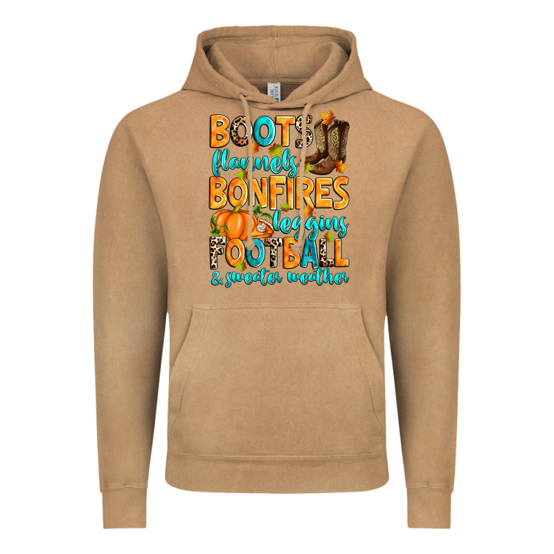 Boots Flannels Bonfires Leggins American Football Vintage Hoodie by RanaPortraitStore | Teevron