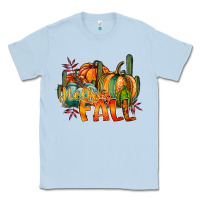 Dusty Blue hallo fall Classic Tee - RacoonDesign