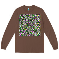 Chestnut mardi gras leopard  seamless pattern Long Sleeve Tee - FaDigitalArtStudio