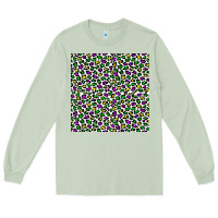 Matcha mardi gras leopard  seamless pattern Long Sleeve Tee - FaDigitalArtStudio