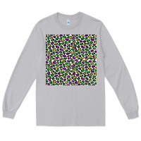 Moon Dust mardi gras leopard  seamless pattern Long Sleeve Tee - FaDigitalArtStudio