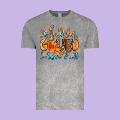 Oh My Gourd I Love Fall Vintage Tee Designed By Zillion Design Studio