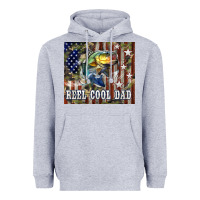 Heather Grey Western Reel Cool Dad Bass Heavyweight Hoodie - LillyAllenDesigns