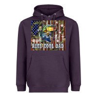 Plum Western Reel Cool Dad Bass Heavyweight Hoodie - LillyAllenDesigns