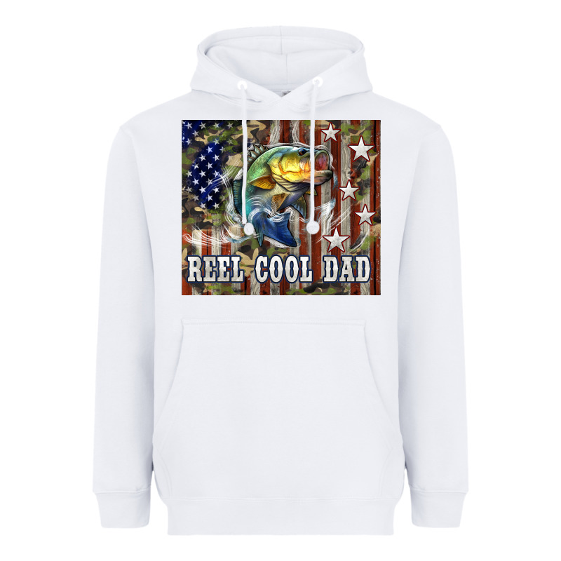 Western Reel Cool Dad Bass Heavyweight Hoodie by LillyAllenDesigns | Teevron