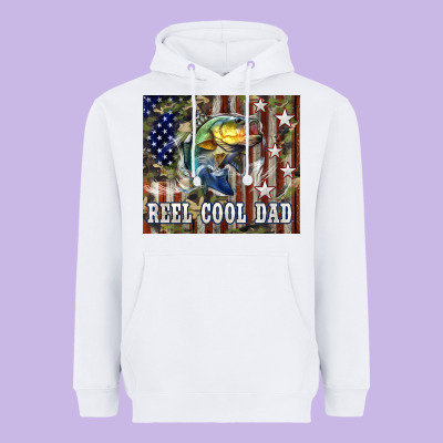 Western Reel Cool Dad Bass Heavyweight Hoodie Designed By Lillyallendesigns
