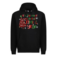Black its wonderful time of the year Premium Hoodie - MaliasSmallBusiness