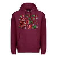 Burgundy its wonderful time of the year Premium Hoodie - MaliasSmallBusiness