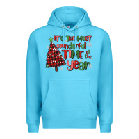 Ocean Blue its wonderful time of the year Premium Hoodie - MaliasSmallBusiness