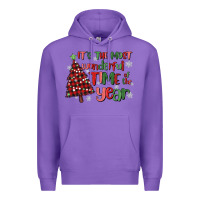 Purple its wonderful time of the year Premium Hoodie - MaliasSmallBusiness