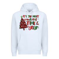 White its wonderful time of the year Premium Hoodie - MaliasSmallBusiness