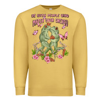 Antique Gold be with people who match your energy Premium Sweatshirt - MaliasSmallBusiness