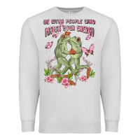 Dove Grey be with people who match your energy Premium Sweatshirt - MaliasSmallBusiness