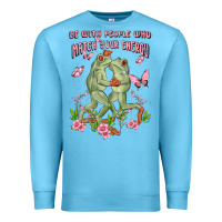 Ocean Blue be with people who match your energy Premium Sweatshirt - MaliasSmallBusiness