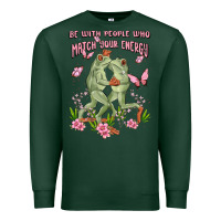 Sports Green be with people who match your energy Premium Sweatshirt - MaliasSmallBusiness