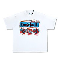 White baseball brother Urban Heavy Tee - Zillion Design Studio