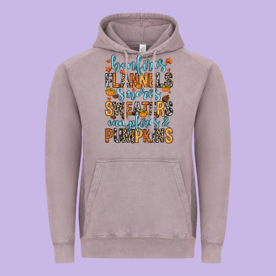 Bonfires Flannels Vintage Hoodie Designed By Ranaportraitstore