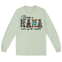 Matcha being nana makes my life complate Long Sleeve Tee - CowhideDigitalArt