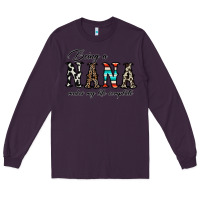 Plum being nana makes my life complate Long Sleeve Tee - CowhideDigitalArt