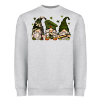 Heather Grey army gnomes Heavyweight Sweatshirt - Zillion Design Studio