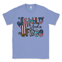 Colony Blue wild and free Classic Tee - CowhideDigitalArt