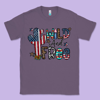 Wild And Free Classic Tee Designed By Cowhidedigitalart