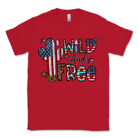 Red wild and free Classic Tee - CowhideDigitalArt