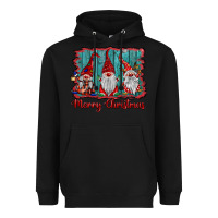 Black merry christmas gnomes Heavyweight Hoodie - BarkalooDesign
