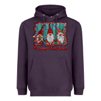 Plum merry christmas gnomes Heavyweight Hoodie - BarkalooDesign