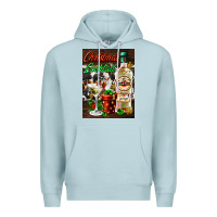 Blue Mist christmas cocktail martini  air freshener Premium Hoodie - AdoDesignShop