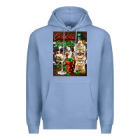 Colony Blue christmas cocktail martini  air freshener Premium Hoodie - AdoDesignShop