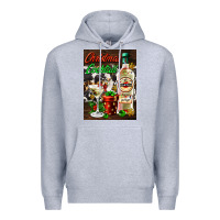 Heather Grey christmas cocktail martini  air freshener Premium Hoodie - AdoDesignShop