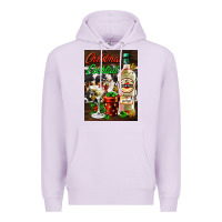 Lilac christmas cocktail martini  air freshener Premium Hoodie - AdoDesignShop