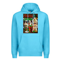 Ocean Blue christmas cocktail martini  air freshener Premium Hoodie - AdoDesignShop