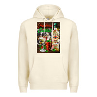Sandshell christmas cocktail martini  air freshener Premium Hoodie - AdoDesignShop