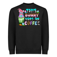 Black this bunny hops on coffee Heavyweight Sweatshirt - Zillion Design Studio