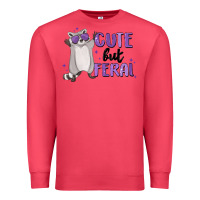 Cardinal cute but feral Premium Sweatshirt - MaliasSmallBusiness