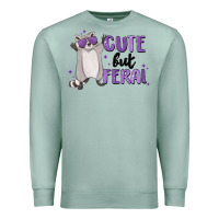 Seafoam cute but feral Premium Sweatshirt - MaliasSmallBusiness