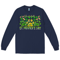 Navy heppy st. patricks day Long Sleeve Tee - RacoonDesign