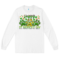 White heppy st. patricks day Long Sleeve Tee - RacoonDesign