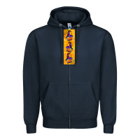 Navy halloween gnome pen wrap Zipper Hoodie - BundleAndBundleShop
