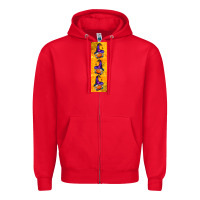 Red halloween gnome pen wrap Zipper Hoodie - BundleAndBundleShop