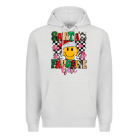 Dove Grey santas favorite girl Premium Hoodie - MaliasSmallBusiness