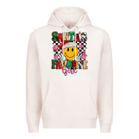 Pale Pink santas favorite girl Premium Hoodie - MaliasSmallBusiness