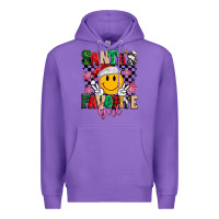 Purple santas favorite girl Premium Hoodie - MaliasSmallBusiness