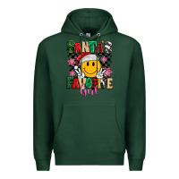 Sports Green santas favorite girl Premium Hoodie - MaliasSmallBusiness